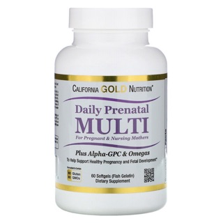 💥pre order💥🇺🇸California Gold Nutrition, Prenatal Multi for Pregnant &amp; Nursing Mothers, 60 Fish Gelatin Softgels