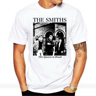 เสื้อยืด ผ้าฝ้าย พิมพ์ลาย THE SMITHS THE QUEEN IS DEAD ROCK RETRO VINTAGE HIPSTER UNISEX แฟชั่นสําหรับผู้ชาย