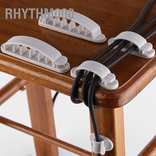 Rhythm000 อุปกรณ์คลิปหนีบสายเคเบิ้ล 10 ชิ้นสําหรับบ้านออฟฟิศ