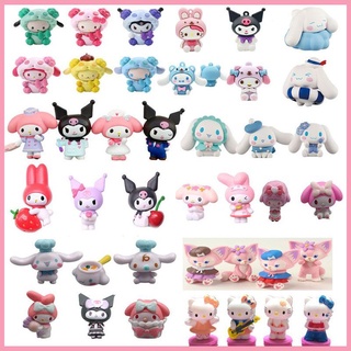 【Ready Stock】Cute Kuromi My Melody Cinnamoroll Hello Kitty  LinaBell Figure Toy Keychain Pendant Gift