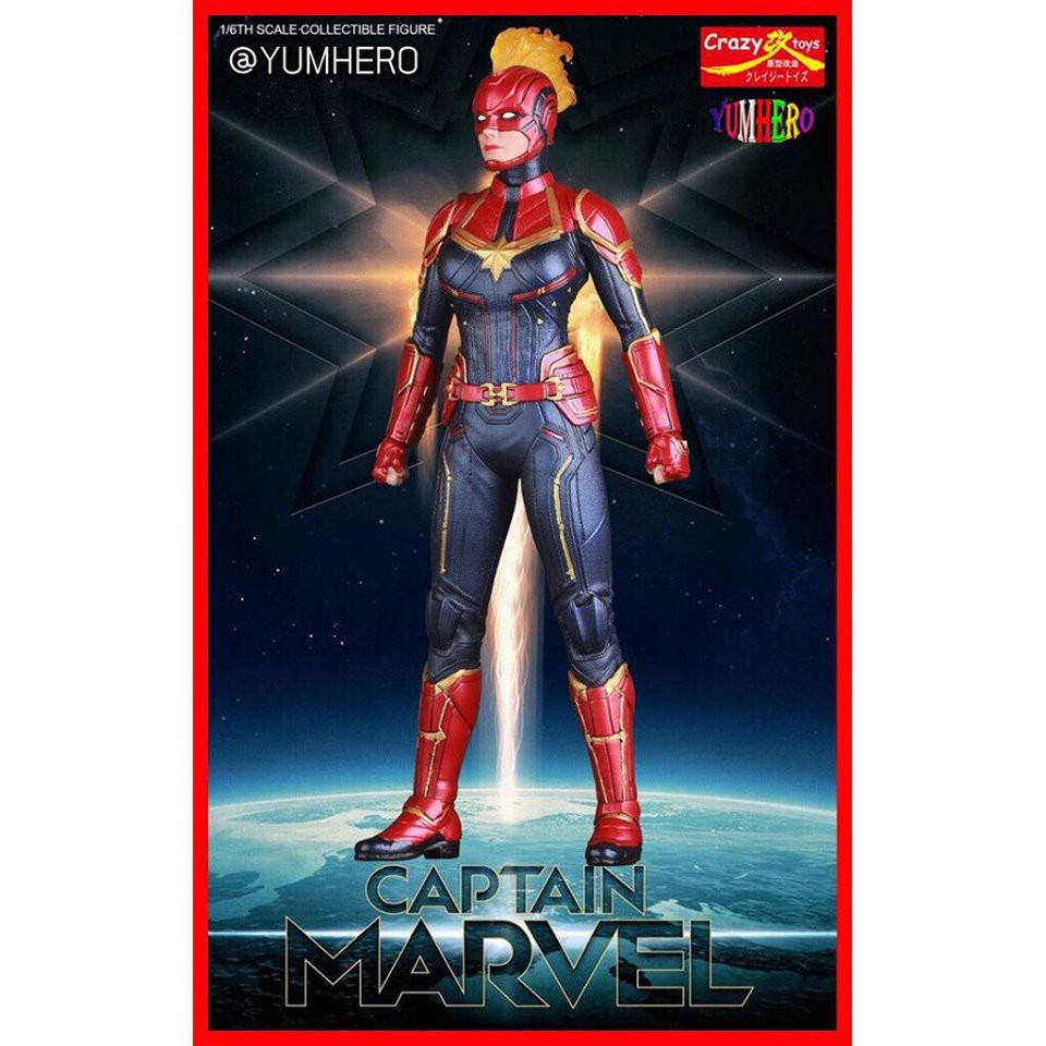 Crazy Toys โมเดล ฟิกเกอร์ กัปตัน มาเวล มาร์เวล อเวนเจอร์ส Model Captain Marvel Avengers Endgame
