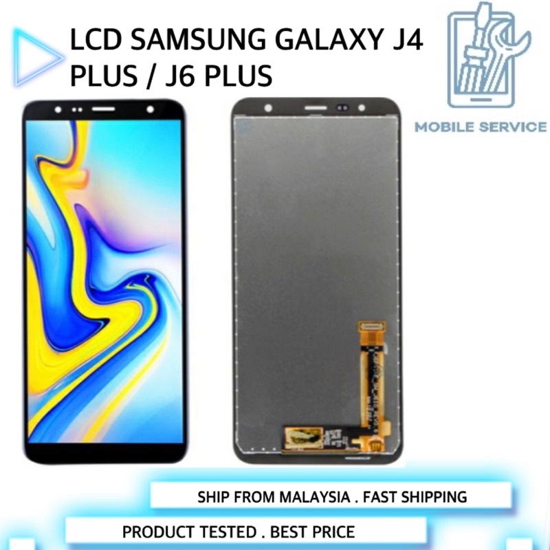 Samsung J4 PLUS J415 / J6 PLUS J615 จอแสดงผล Lcd Touch Screen Digitizer AP (สีดํา)