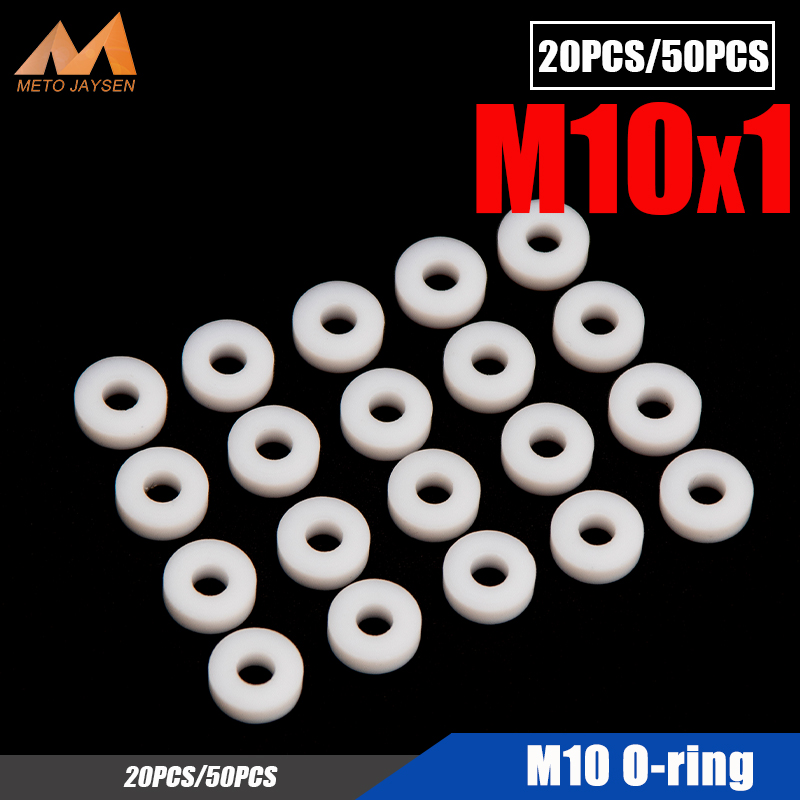 M8 M10 PTFE ซีล O-Rings Air Seal ปะเก็นสําหรับเครื่องวัดความดันสูง Quick อุปกรณ์ Coupler ซ็อกเก็ต 20 ชิ้น 50 ชิ้น/เซ็ต