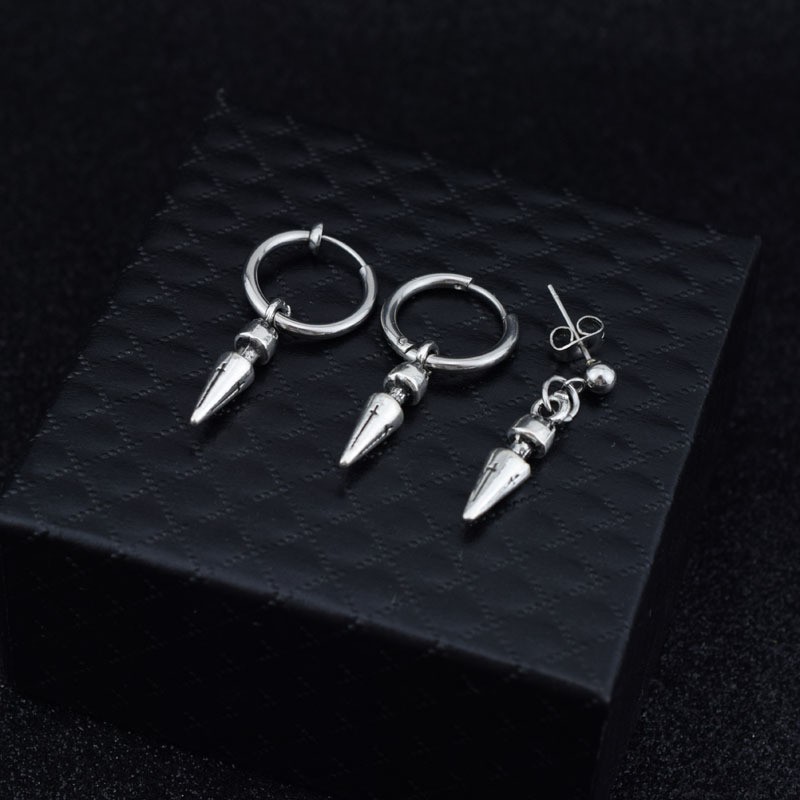 1 ชิ้น ย้อนยุค ไม้กางเขน ต่างหูเดี่ยว สตั๊ด Kpop Wang YIBO ต่างหูโกธิค พังก์ ฮิปฮอป เครื่องประดับ hikaw สําหรับผู้ชาย ผู้หญิง เด็กผู้ชาย เด็กผู้หญิง - รูปที่ 7