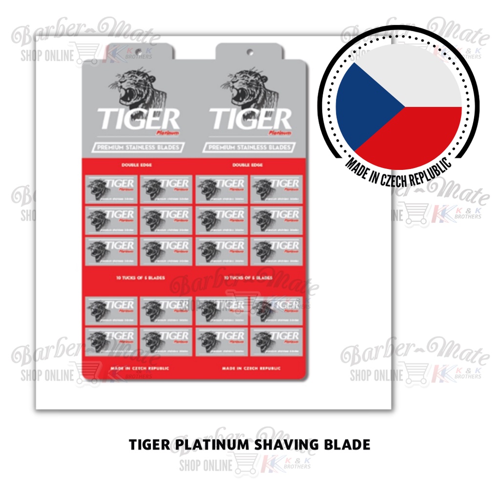 TIGER PLATINUM SHAVING BLADE