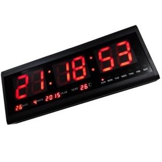 ﻿นาฬิกาดิจิตอล LED NUMBER CLOCK แขวนผนัง(ตัวเลขสีแดง) รุ่น HB4819SM