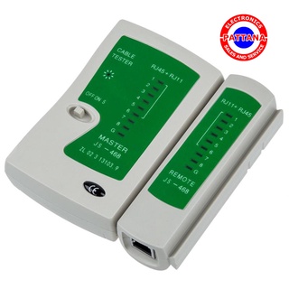 เครื่องเช็คสายแลน ทดสอบสัญญาณสาย Lan/สายโทรศัพท์ Cable Tester RJ45 RJ11