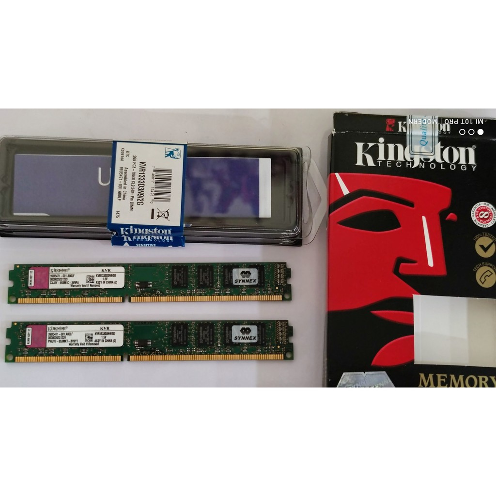 RAM Kingston DDR3 (2GB) DDR3-1333 CL9  KVR1333D3N9/2G