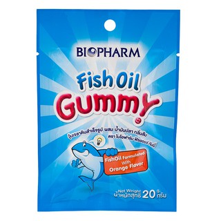 Biopharm Fish oil gummy jelly 20g ไบโอฟาร์ม กัมมี่ น้ำมันปลา กลิ่นส้ม