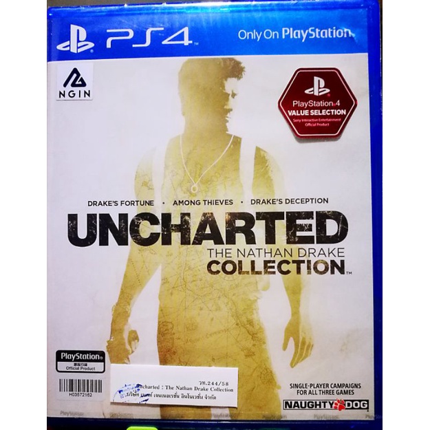 Ps4Game:UNCHARTED The Nathan Drake COLLECTION(โซนAll)มือ2