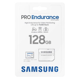 Samsung 128GB PRO Endurance UHS-I microSDXC Memory Card 2022 with SD Adapter