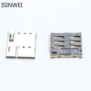 1pcs Self-elastic Nano-SIM 7P Micro Card Card Holder Slot Gold Plated Pin Nano SIM Jack