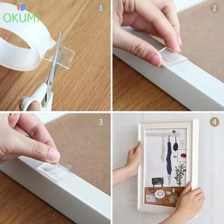 OKUMI_SHOP เทปนาโน 2 หน้า เทปใสสารพัดประโยชน์ กันน้ำ 1,2,5 เมตร