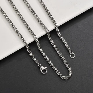 Love2Self X043 สแตนเลสสตีลผู้ชายไม่มีสร้อยคอจี้ Non Tarnish 316L เหล็กธรรมดาเงินคอลเลกชัน