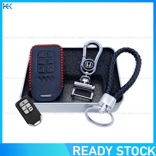 【Ready Stock】100% Genuine Leather Key Cover For Honda Civic FC-4 Bottons-BOX