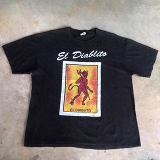 vtg.T-Shirt เสื้อวง EL DIABLITO MADE IN HONDURAS Sz.XL 69% COTTON 29% ACRYLIC 2% OTHER FIBERS