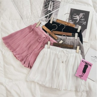 [Preorder] Korean high waist a skirt pleated