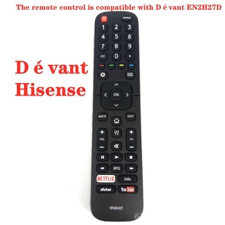 Dévant รีโมตคอนโทรล EN2H27 สําหรับรถบังคับ Hisense EN2H27B EN2H27HS EN2H27D EN2A27 ER-31607R ER-22655HS3394408/01 พร้อม Netflix