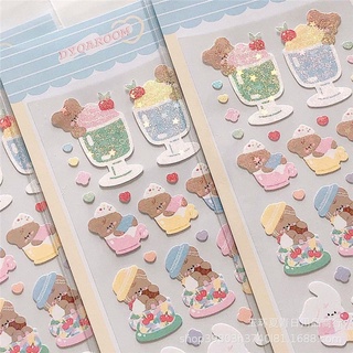 (พร้อมส่ง) Sticker  สติ๊กเกอร์ตกแต่งเฟรมการ์ด ไดอารี่ การ์ด สินค้าตกแต่งห้อง สติ๊กเกอร์โฮโลแกรม