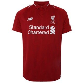 เสื้อกีฬาแขนสั้น ลายทีมชาติฟุตบอล liverpool 18/19 ชุดเหย้า คุณภาพสูง สําหรับผู้ชาย