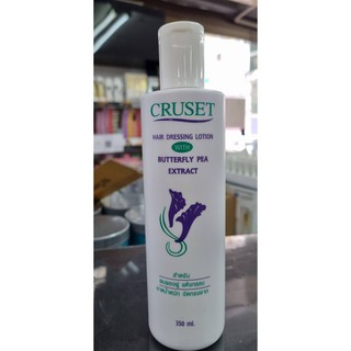 ครูเซ็ท น้ำมันแต่งผม ผสมสารสกัดดอกอัญชัญ 350 มลCruset Hair Dressing Lotion With buterfly pea extract 350m].