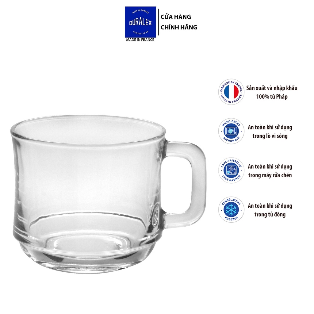 ชุดแก้ว 6 ใบ ง4016ก ดูราเล็กซ์ - แว่นตาสีขาวใส 220มล กระจกนิรภัยฝรั่งเศสคุณภาพสูง [ของแท้]