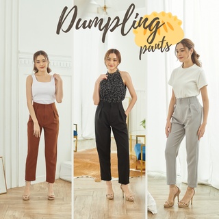 DUMPLING : NB006 กางเกงขายาวผู้หญิง กางเกงทรงขนมจีบ กางเกงทำงาน