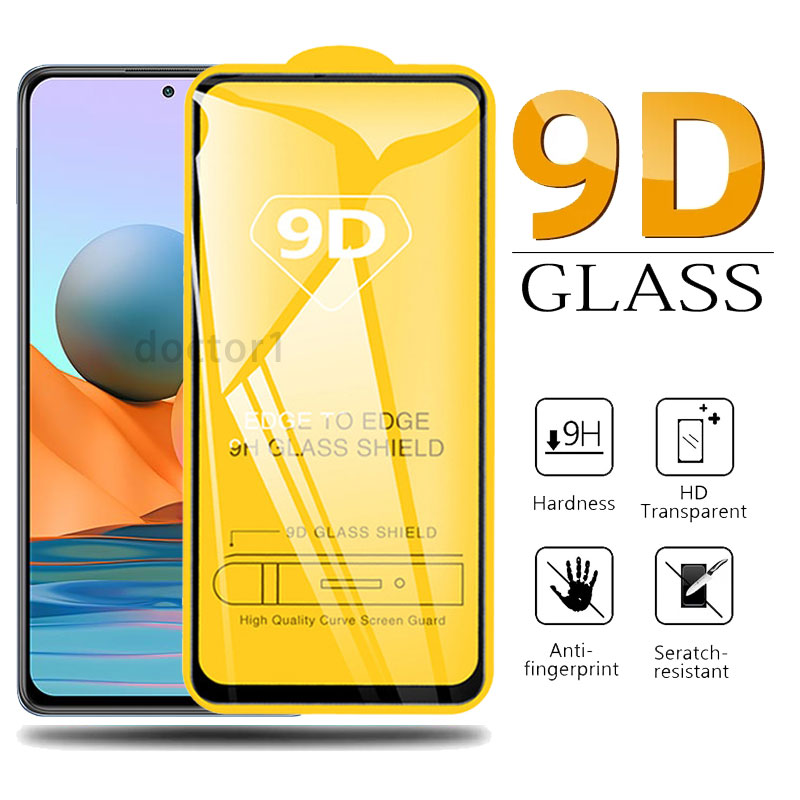 กระจกนิรภัย 9D ครอบคลุมสําหรับ Redmi 9 8 7 หมายเหตุ 10 5G 10S 9T 9s 8 7 K40 K30 K20 Pro 7A 8A 9C