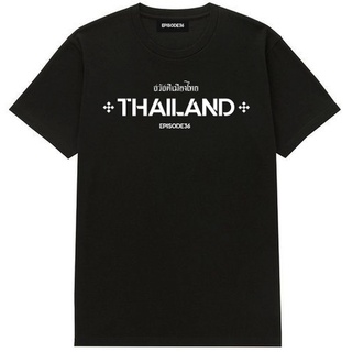 เสื้อยืดคอกลมแขนสั้น ลายสกรีน Thailand