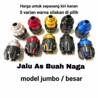 ฝาครอบเพลา Jalu Axle Model Dragon Fruit Transformer Universal Nmax Vario Mio Moslem PCX Beat Etc - 1 คู่