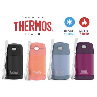 [มีช้อนพับเก็บได้] กระปุกอาหารเก็บอุณหภูมิ Thermos 16 oz แท้! จาก US/Canada