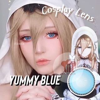 พร้อมส่งจากไทย คอนแทคเลนส์คอสเพลย์ 🦋 Yummy Blue สีฟ้านัว Aponia Honkai Impact สวยมาก