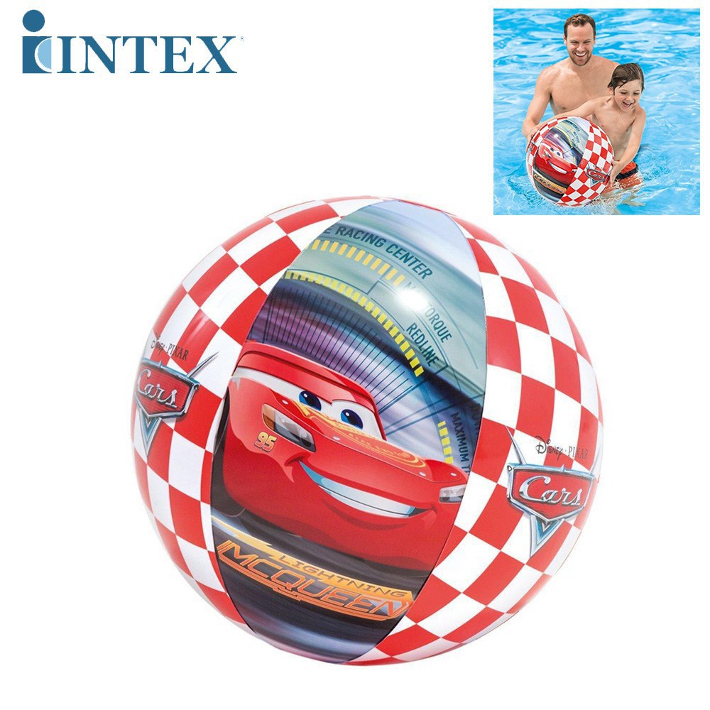 sale INTEX ลูกบอล ลูกบอลเป่าลม ลูกบอลชายหาด บอลคาร์ 24 นิ้ว (61 ซม.) คละลาย รุ่น 58053