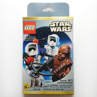 3342 : LEGO Star Wars Chewbacca and 2 Biker Scouts  Minifig Pack (กล่องมีตำหนิเล็กน้อย)​