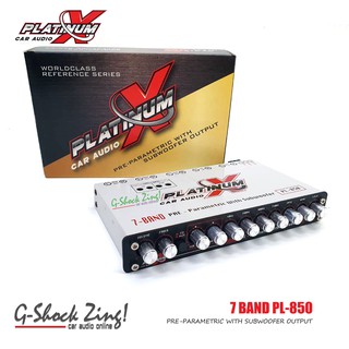 Platinum-X เครื่องเสียงรถยนต์/ปรีแอมป์ /Pre-amp Parametric/ 7แบนด์/7Band (แยกซับอิสระ) Platinum-X รุ่น PL-850