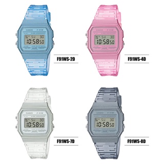 CASIO นาฬิกาข้อมือ สายเรซิ่น รุ่น F-91,F-91WS,F-91WS-2DF,F-91WS-4DF,F-91WS-7DF,F-91WS-8DF