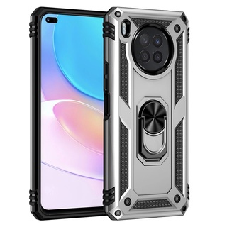 Huawei Nova 8 8i Se Pro รุ่น shock resistant Case PC + Silicone Ring Stand Phone Back Cover for Huawei Honor 50 Lite