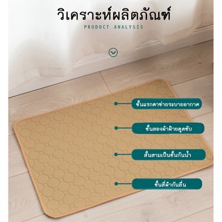 AL-114-2 แผ่นรองฉี่หมา แผ่นรองฉี่สุนัข แบบซักได้ แผ่นฝึกขับถ…