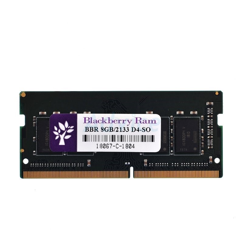 RAM DDR4(2133, NB) 8GB BLACKBERRY 8 CHIP แรมสำหรับโน๊ตบุ๊คประกัน LT.