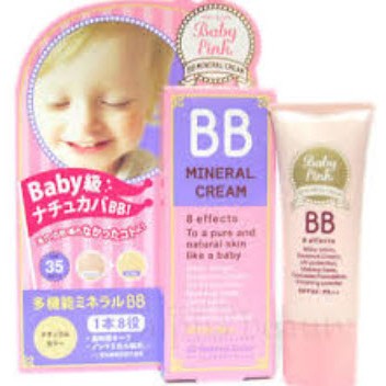 baby pink BB Mineral cream SPF44 PA+++ 20g 01 Light color ขายดีญี่ปุ่น Japan