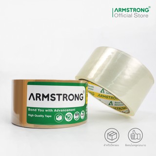 Armstrong เทปปิดกล่อง ขนาด 48 มม x 100 หลา บรรจุ 1 ม้วน / OPP Tape, Size: 48 mm x 100 y, 1 roll