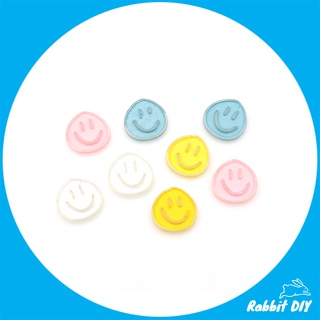 เรซิ่น Smiley แบบใส ทรงหยดน้ำ มี 4 สี (แพ็กสีล้วน 10 ชิ้น)