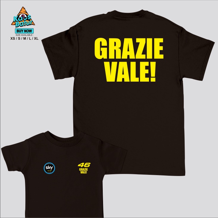 GRAZE VALE เสื้อยืดเด็ก VR Logo V6 Rossi-T-Shirt