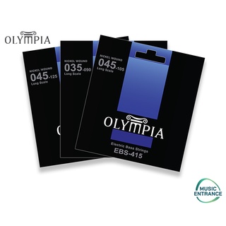 Olympia EBS Series สายเบส Standard Electric Bass Nickle Wound 4สาย 5สาย เบอร์ 30 35 45 รุ่น EBS408 EBS409 EBS415 EBS455