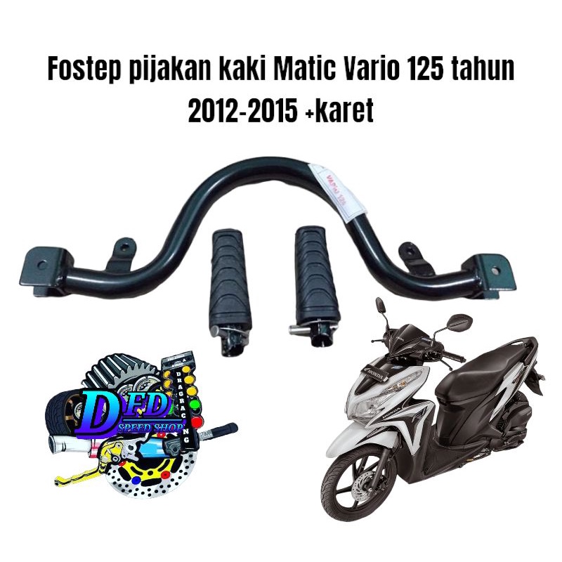 พักเท้าหน้า step step step สําหรับ Vario 125 อัตโนมัติ 2012-2015
