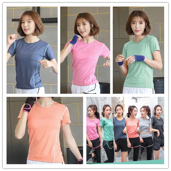 ❄️ส่งไวจากไทย❄️YOGA-103 เสื้อออกกำลังกายผู้หญิง กีฬาแขนสั้น ใส่เล่นโยคะ แขนสั้น