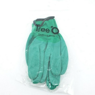 Tree O ถุงมือเคลือบยาง  ZBST016 สีเขียว