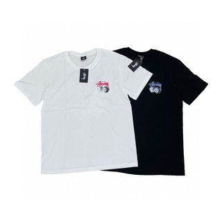 แฟชั่นคลาสสิกStussy เสื้อยืดแขนสั้น ผ้าฝ้ายแท้ พิมพ์ลาย สําหรับผู้ชาย และผู้หญิง