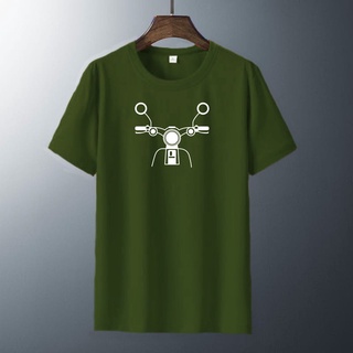 เสื้อยืดแขนสั้น ผ้าฝ้าย พิมพ์ลายรถจักรยานยนต์ พรีเมี่ยม สําหรับผู้ชาย