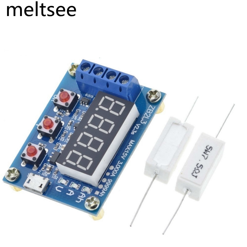 เครื่องทดสอบแบตเตอรี่ ZB2L3 พร้อมไฟ LED Zb2l3 เครื่องทดสอบแบตเตอรี่ลิเธียม จอแสดงผลดิจิทัล LED 18650